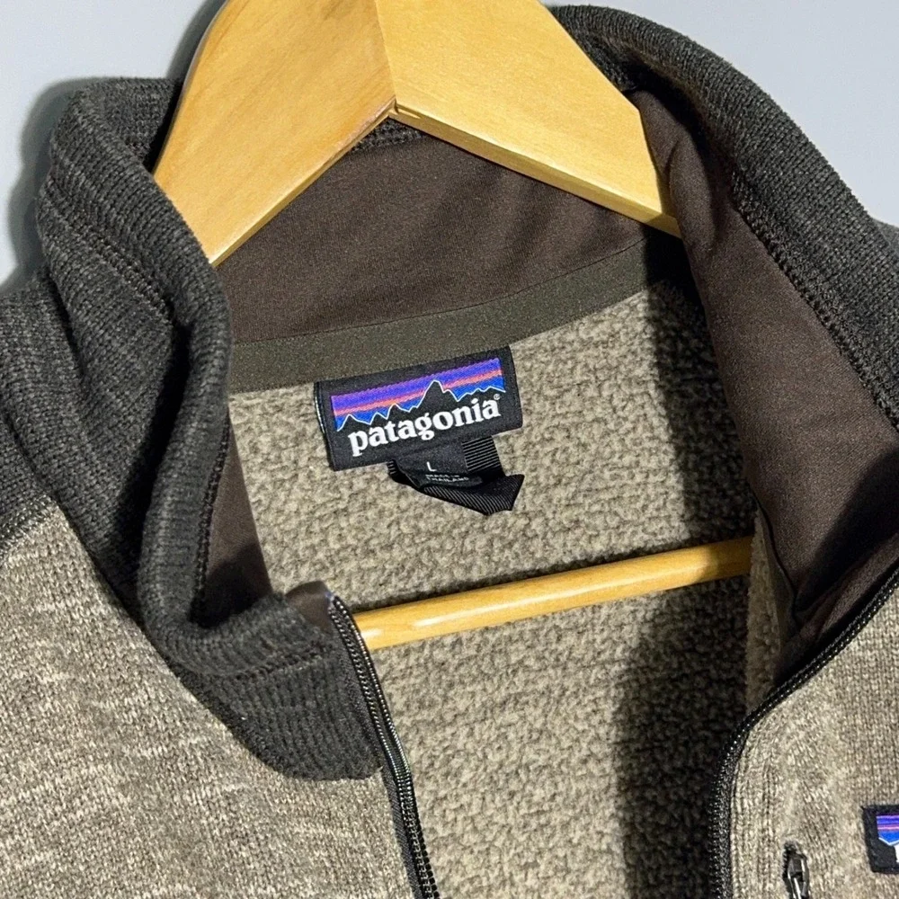 Patagonia Better Sweater Pullover Jacket Mens Size Large‎ Fleece Brown Gorpcore